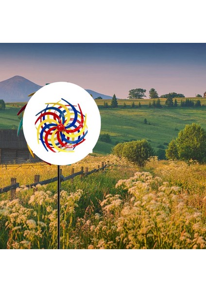 Renkli Rüzgar Spinner Söğüt Açık Bahçe Veranda Çim Için Çift Yönlü 360 Derece Yel Değirmenleri Bırakır (Yurt Dışından)