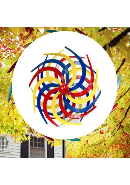 Renkli Rüzgar Spinner Söğüt Açık Bahçe Veranda Çim Için Çift Yönlü 360 Derece Yel Değirmenleri Bırakır (Yurt Dışından)