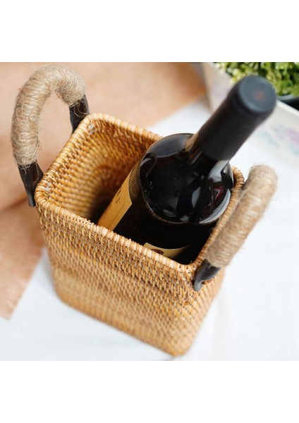 El Dokuması Rattan Depolama Tepsisi Saplı Yuvarlak Hasır Sepet Ekmek Yemek Tabağı Meyve Kek Tabağı Akşam Yemeği Servis Tepsisi A (Yurt Dışından) modelleri