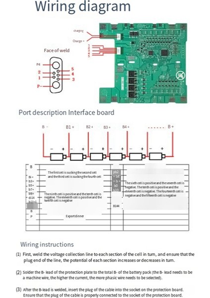 Mini Pro Dengeleme Scooter Araç Aksesuarları Için Bms 54V Lityum Pcb Koruma Kurulu (Yurt Dışından)