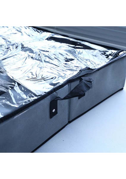 Yatağın Altında Ayakkabı Saklama Organizatörü, Katlanabilir Kumaş Ayakkabı Konteyner Kutusu, Şeffaf Kapaklı, Pencereden Bakın Saklama Çantası (Yurt Dışından) fırsatları