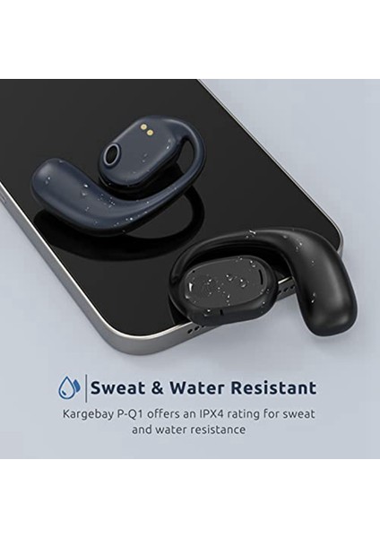 Açık Kulak Kulaklıkları, Bluetooth 5.3 Kablosuz Kulaklıklar Kulak Kancalı Gerçek Kablosuz Açık Kulak Kulaklıkları Spor Kulaklıkları (Yurt Dışından) indirimleri