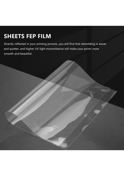 5 Yaprak Fep Film 140X200MM x 0.1mm Dlp LCD Sla Reçine 3D Yazıcı Elegoo Mars Wanhao Teksir D7, Foton (Yurt Dışından)