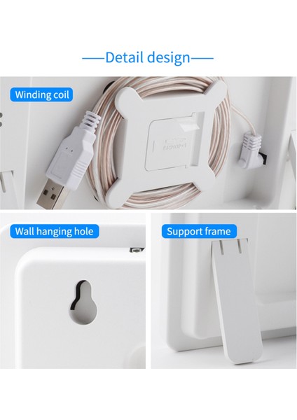 Dijital Duvar Saati Ekranı, Tarih, Sıcaklık, Erteleme, Ayarlanabilir Parlaklık, Siyah ile 11.2 Inç Gökkuşağı LED Saat (Yurt Dışından) fiyatları