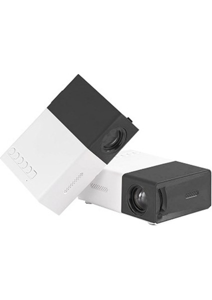 Okul Sezonu Çok Fonksiyonlu Sınıf Mini Projektör LED Mini Kablosuz 1080P Hd Projektör, Ingiltere Fişli, Siyah-Beyaz (Yurt Dışından)