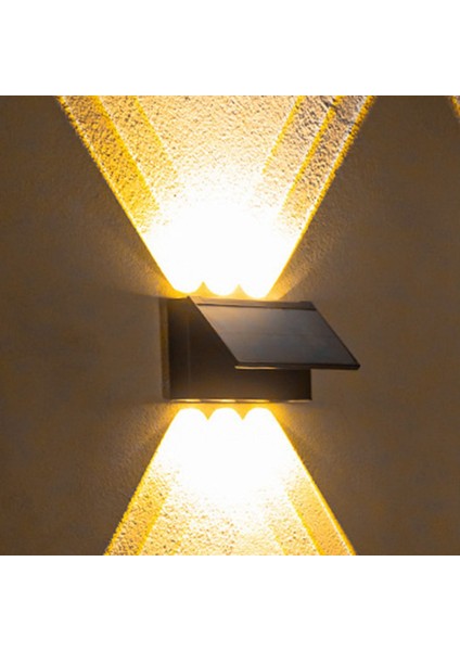 Yeni Yükseltme LED Dış Duvar Güneş Işıkları Su Geçirmez Bahçe Duvarı Dekorasyon Aydınlatma Villa Veranda Merdiven Koridor Için (Yurt Dışından)