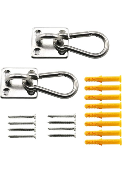 Takım M6 Tavan Duvar Montaj Asılı Donanım Montaj Seti U Şeklinde Kancalar Yoga Hamak Salıncaklar Deniz Yat Aksesuarları (Yurt Dışından)