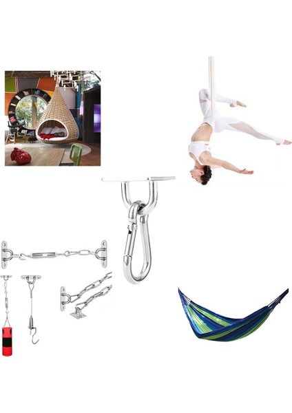 Takım M6 Tavan Duvar Montaj Asılı Donanım Montaj Seti U Şeklinde Kancalar Yoga Hamak Salıncaklar Deniz Yat Aksesuarları (Yurt Dışından) fiyatları