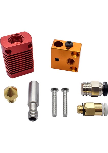 3D Tam Metal J-Kafa CR10 Hotend Ekstruder Kiti Sıcak Uç Kiti Ender-3 CR10 10S Bowden Ekstruder 12V 40W 3D Yazıcı Parçaları (Yurt Dışından)