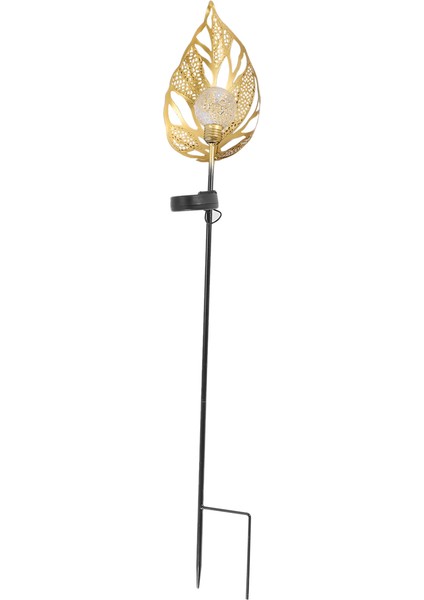 Güneş Enerjili Bahçe Işık Sanat Metal Yaprak Sıcak Beyaz LED Güneş Enerjili Açık Bahçe Işıkları Yard Dekorasyon Kazık Işık Çim (Yurt Dışından) fiyatları