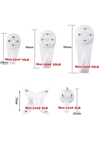 105 Paket Sert Duvar Beton Duvar Için Resim Askıları Fotoğraf Çerçeveleri Alçıpan Kanca Sanat Resim Ekran Askıları Saat Düğün Fotoğrafları Ev Ofis Için Asma Donanım Kiti (Yurt Dışından) fiyatları