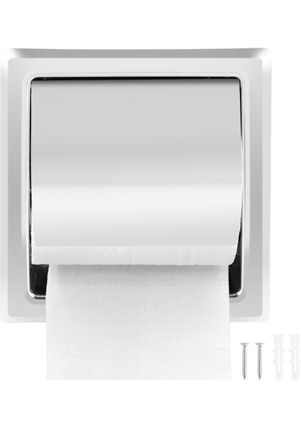 Paslanmaz Çelik Gömme Tuvalet Kağıdı Tutucu Duvar Tuvalet Kağıdı Tutucu, Modern Stil Tuvalet Kağıdı Tutucu, Banyo Için Gömme Rulo Kağıt Dispenseri (Yurt Dışından) fiyatları