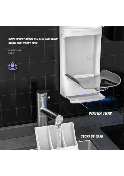 Mutfak Ev Toz Geçirmez Çubuklarını Tüp Duvara Monte Dezenfeksiyon Hava Kurutucu Çubuklarını Kafes Sofra Depolama Rafı (Yurt Dışından) indirimleri