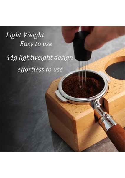 Espresso Dağıtım Araçları, 12 Iğneler 0.4mm Espresso Kahve Karıştırıcı Karıştırma Sabotaj Dağıtıcı Aracı Standı B ile (Yurt Dışından)