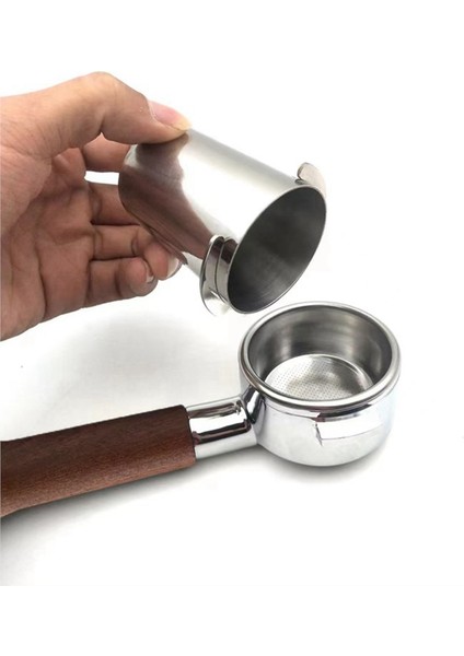 51MM Kahve Dozu Fincan Espresso Makinesi Için Dayanıklı Paslanmaz Çelik Kahve Dozu Fincan Kahve Seti Aksesuarları (Yurt Dışından)