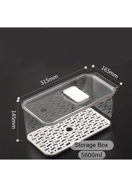 Kapaklı Buzdolabı Gıda Saklama Kapları Mutfak Depolama Mühür Tankı Plastik Ayrı Sebze Meyve Kutusu (Yurt Dışından)