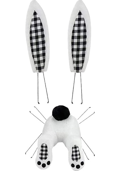 Çelenk Için Tavşan Poposu, Paskalya Çelenkleri Süslemeleri, Paskalya Dış Mekan Asılı Hoş Geldiniz Tabelası Çelenk Eki El Sanatları (B) (Yurt Dışından)