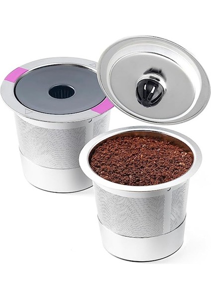 K- Plus Kahve Makinesi Döngüsü Dolumuna Uygun, Paslanmaz Çelik Filtre Kabı K Bardak (1 Delik) Kullanın (Yurt Dışından) fırsatları