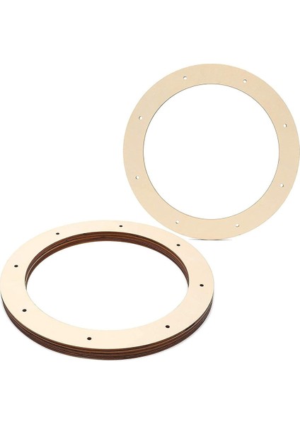 4pcs Ahşap Çelenk Çerçeve El Sanatları Dıy Noel Günü Paskalya Tatili Çelenk Duvar Ev Dekorasyonu (Yurt Dışından)