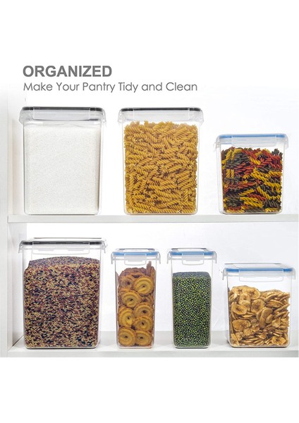 Un, Şeker, Pişirme Tedarik ve Kuru Gıda Depolama Için 2pcs Kapaklı Hava Geçirmez 6.5l Gıda Saklama Kapları (Yurt Dışından) fiyatları