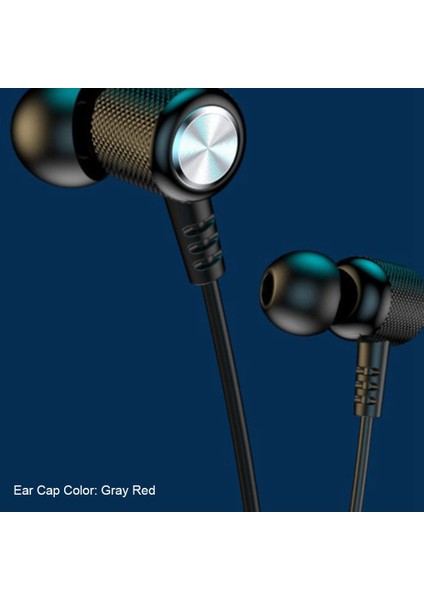Kablosuz Bluetooth Kulaklık Boyun Tipi Stereo Gürültü Azaltma Evrensel Takılabilir Kart Spor Kulak Kulaklık Mikrofonu, Mavi (Yurt Dışından)