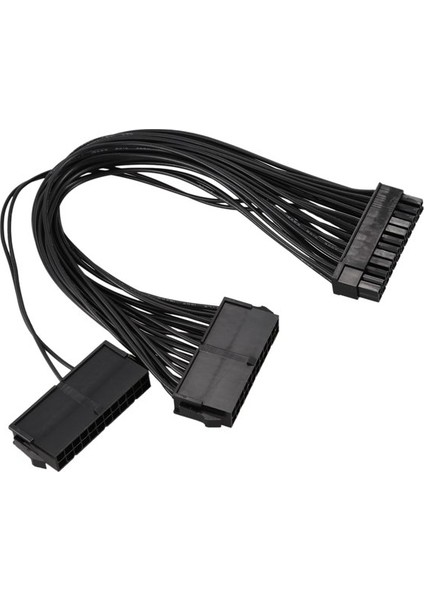 Atx Madencilik 30 cm 24 Pin Çift Psu Güç Kaynağı Uzatma Kablosu Bilgisayar Adaptör Kablosu Konektörü Madencilik Için 24PIN 20 + 4pin (Yurt Dışından) fırsatları