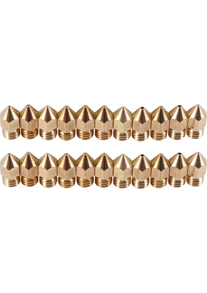 22 Parça 3D Yazıcı Nozulları Mk8 Nozul 0.2mm, 0.3mm, 0.4mm, 0.5mm, 0.6mm, 0.8mm, 1.0mm Ekstruder Baskı Kafası ile 3D Yazıcı Için Ücretsiz Saklama Kutusu Makerbot Creality Cr-10 (Yurt Dışından)