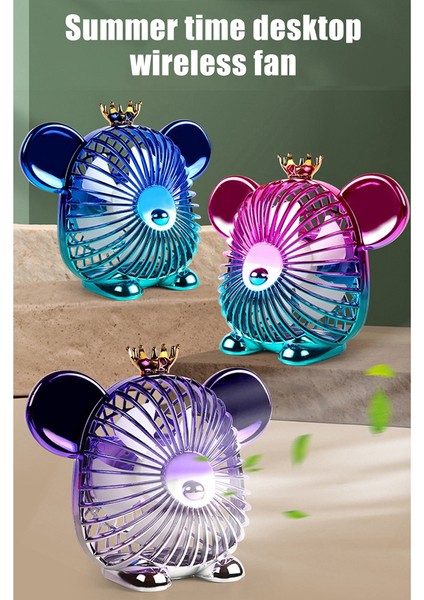 1200 Mah Yaz Mini Fan Sevimli Fan Taşınabilir Sessiz Fan USB Şarj Yüksek Rüzgar Enerjili Fan Ofis Ev Için Mor (Yurt Dışından) fiyatları