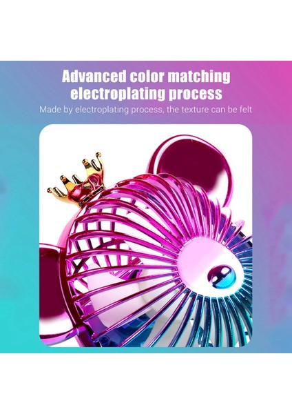 1200 Mah Yaz Mini Fan Sevimli Fan Taşınabilir Sessiz Fan USB Şarj Yüksek Rüzgar Enerjili Fan Ofis Ev Için Mor (Yurt Dışından) modelleri