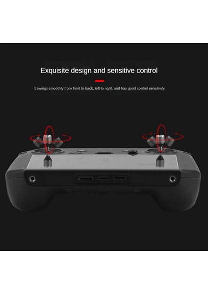 Rc Pro Için Ekranlı Uzaktan Kumandalı Joystick'li 1 Çift Saklanabilir 3 Klasik Mını 3 Pro Aksesuarları, Gümüş (Yurt Dışından)