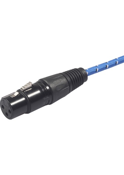 3.5 mm Mini 3pin Xlr Kadın Pc Için Kulaklık Mikser Mikrofon Stereo Kamera Amplifikatörü (Kadın) (Yurt Dışından)