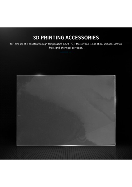 3 Adet Fep Yayın Filmi 200X140X0.15 mm Uv 3D Yazıcılar Için, LCD Sla Reçine, 1 Adet Yedek Plastik Spatula ile (Yurt Dışından)