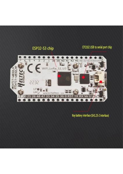 ESP32-S3 LORA32 Geliştirme Kurulu 0.96 Inç Ekran SX1262 Çift Çekirdekli Işlemci Bt Wifi Modülü Desteği (Yurt Dışından)