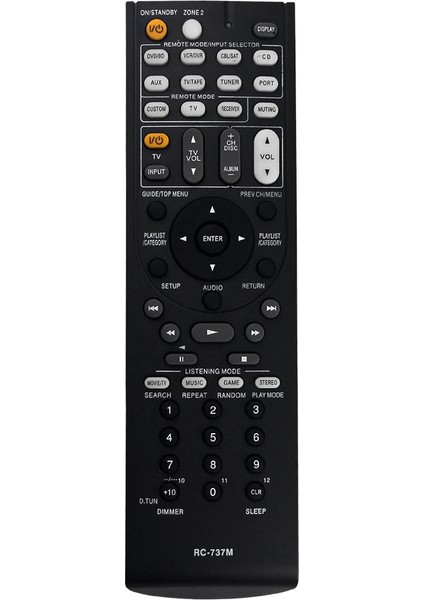 Av Alıcı Uzaktan Kumandası Için RC-737M Uzaktan Kumandayı Değiştirin (Yurt Dışından)
