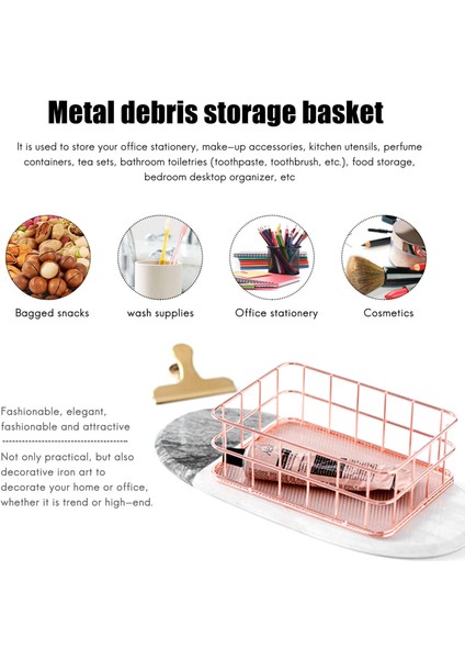 Depolama Sepeti Metal Tel Banyo Rafları Makyaj Organizatör Gül Altın Fırça Kalemlik Tel Örgü Banyo Tuvalet Malzemeleri Depolama Sepeti (Yurt Dışından) modelleri