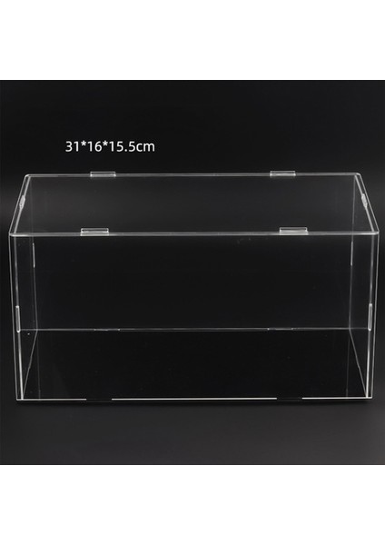 Şeffaf Vitrin 1:18 Die-Cast Model Oyuncak Araba Için Uygun Toz Geçirmez Model Bebek Saklama Kutusu 31X16X15.5 cm (Yurt Dışından)