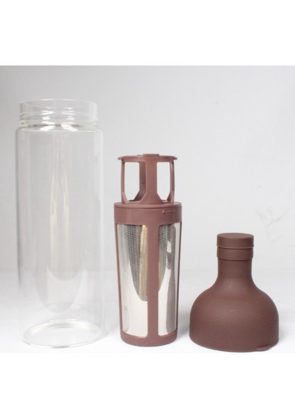 800 ml Soğuk Demleme Cezve Soğuk Demleme Kahve Çaydanlık Isıya Dayanıklı Cam Avrupa Tarzı Ekstraksiyon Ince Filtre Ile, B (Yurt Dışından)