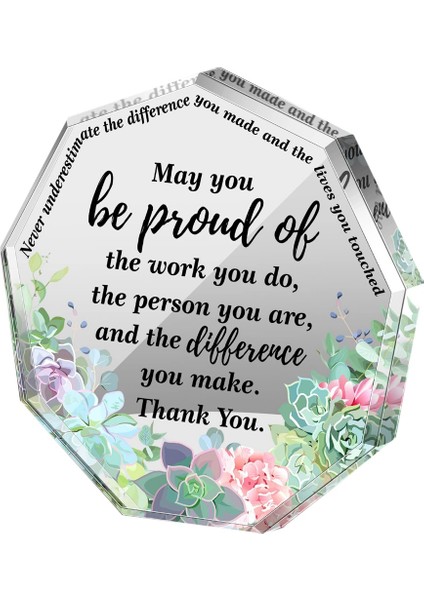 Arkadaş Dostluk Kadın Arkadaşa Doğum Günü Hediyeleri Iş Arkadaşına Gidiş Hediyeleri Plaketi (Yurt Dışından)