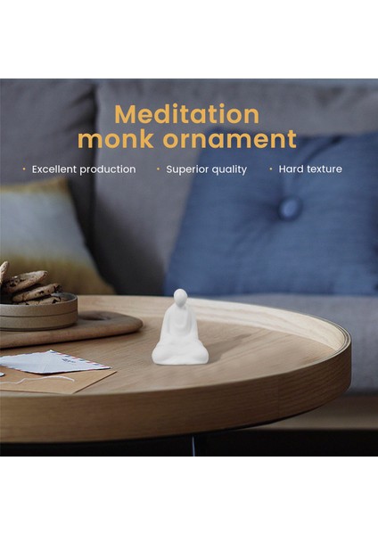 Mini Beyaz Seramik Buda Heykeli Meditasyon Buda Heykeli Dekorasyon Minyatür Peyzaj Aksesuarları (Yurt Dışından) fırsatları
