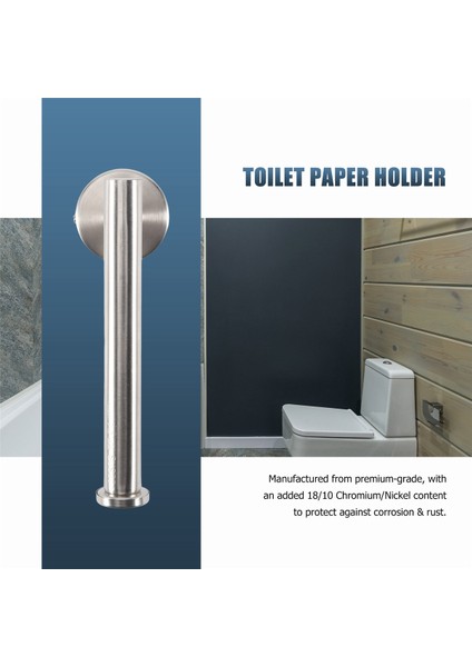 304 Paslanmaz Çelik Tuvalet Kağıdı Tutucusu,yuvarlak Mendil Tutucusu,kağıt Rulo Dispenseri (Yurt Dışından) fırsatları