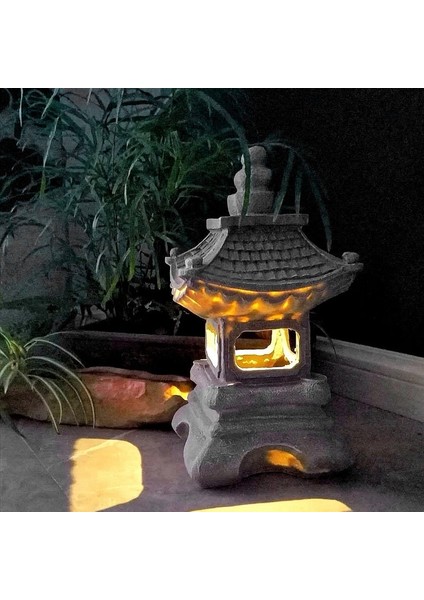 Japon Tarzı Avlu Dekorasyon Reçine Güneş Lambası Saray Fenerler Peyzaj Işıkları Ev Bahçe Dekorasyon (Yurt Dışından) modelleri