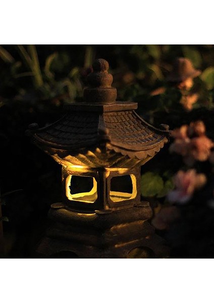 Japon Tarzı Avlu Dekorasyon Reçine Güneş Lambası Saray Fenerler Peyzaj Işıkları Ev Bahçe Dekorasyon (Yurt Dışından) fırsatları