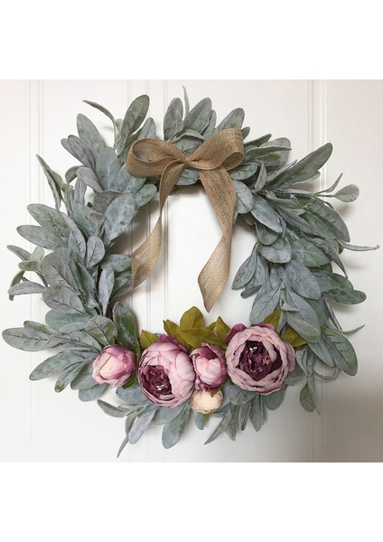 18 Inç Yapay Çelenk Bitki Çelenkler Ön Kapı Ev Dekor Pencere Duvar Partisi Düğün Için (Yurt Dışından) fırsatları