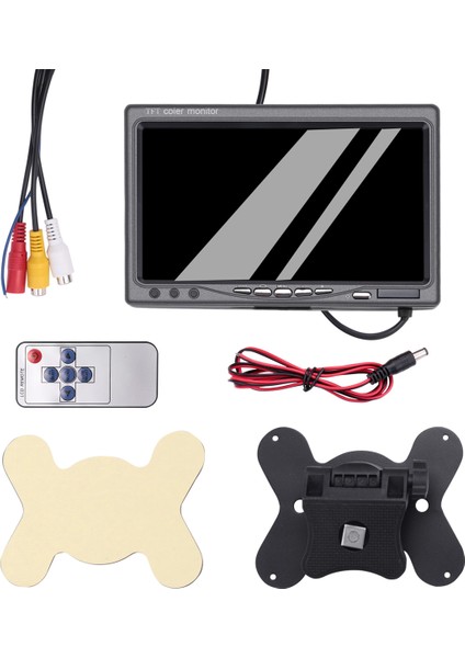 12 V-24 V 7 Inç Tft LCD Renkli Hd Monitör Araba Cctv Ters Dikiz Geri Görüş Kamerası Otomotiv Elektronik Aksesuarları (Yurt Dışından)