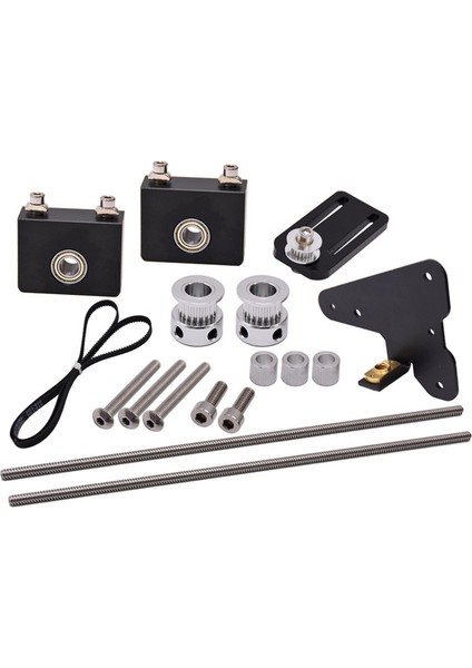 1 Takım 3D Yazıcı Aksesuarları Çift Z Ekseni Yükseltme Kiti 3D Yazıcı Parçaları Crealıty Ender-3 ENDER-3V2 Ender-3 Pro Yazıcı (Yurt Dışından)