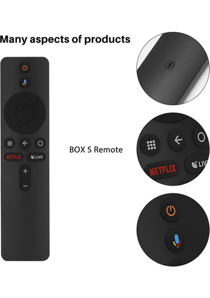 Mı Box S Için XMRM-006 Mdz-22-Ab Google Asistan Kontrolü ile Sesli Bluetooth Rf Uzaktan Kumanda (Yurt Dışından)