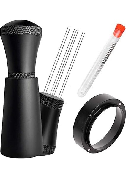 Wdt Tools Espresso Dağıtım Aracı - 53,5 mm Dozaj Hunisi ve 0,35 mm 316 Paslanmaz Çelik Iğneler Karıştırıcı Dağıtıcı (Yurt Dışından)