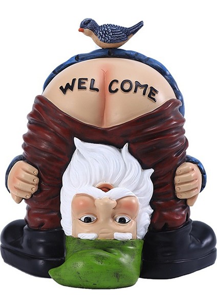 Cadılar Bayramı Gnome Heykeli-Açık Veranda Için Reçine Komik Hoş Geldiniz Figürler, Yard Sanat Dekorasyon Kış Yılbaşı Hediyeleri (Yurt Dışından)