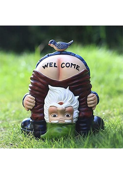 Cadılar Bayramı Gnome Heykeli-Açık Veranda Için Reçine Komik Hoş Geldiniz Figürler, Yard Sanat Dekorasyon Kış Yılbaşı Hediyeleri (Yurt Dışından)