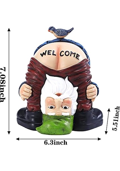 Cadılar Bayramı Gnome Heykeli-Açık Veranda Için Reçine Komik Hoş Geldiniz Figürler, Yard Sanat Dekorasyon Kış Yılbaşı Hediyeleri (Yurt Dışından)